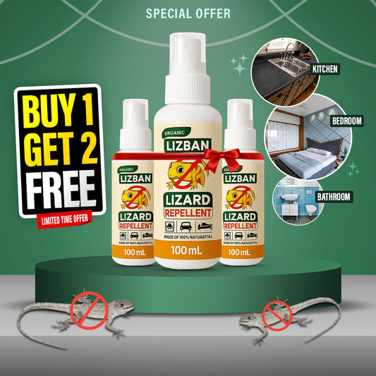 🔥 BUY 1 GET 2 FREE 🔥 Lizard Repellent Spray - Safe, Effective Lizard Protection